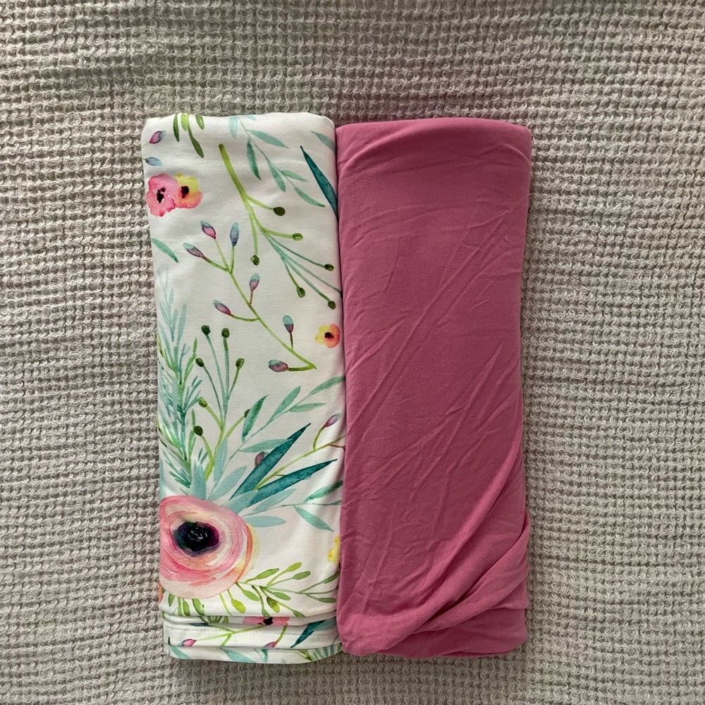 Set of 2 modal swaddle blankets